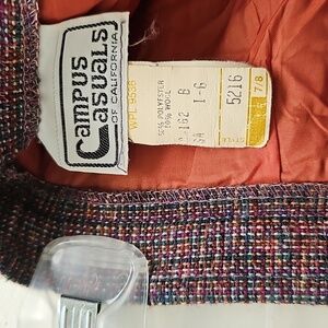 Vintage Campus Casuals Matching Skirt & Jacket